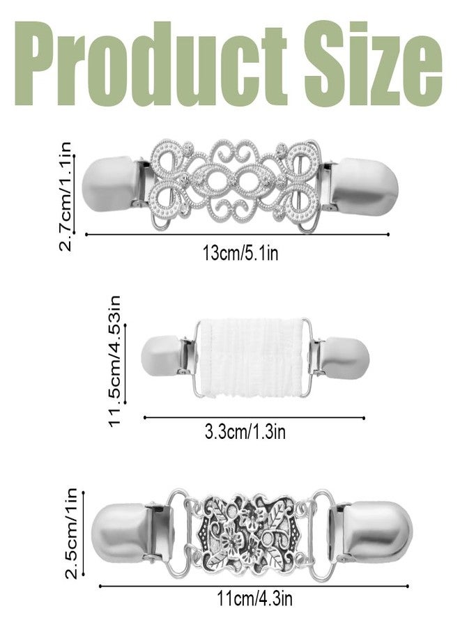 FDKYOEK 5 PCS Vintage Cinch Clip, Dress Clips Back Cinch, Retro Cardigan Collar Shawl Clips for Women, Brooch Clip for Women Clothing, sweater, Shirt, Jacket, Scarf - Image 5